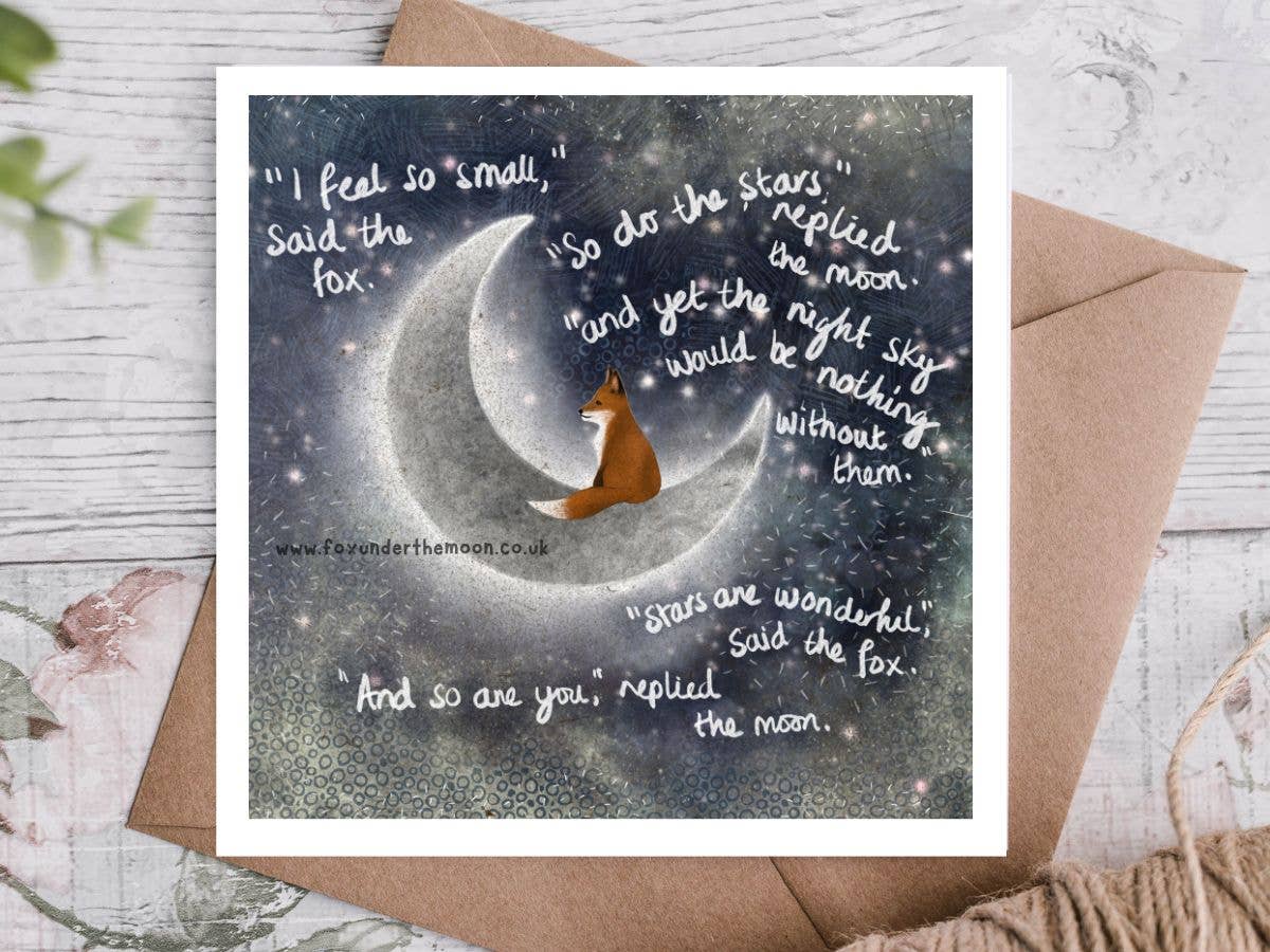 "Small" Card by Fox Under The Moo: Naked (no cello wrapping)