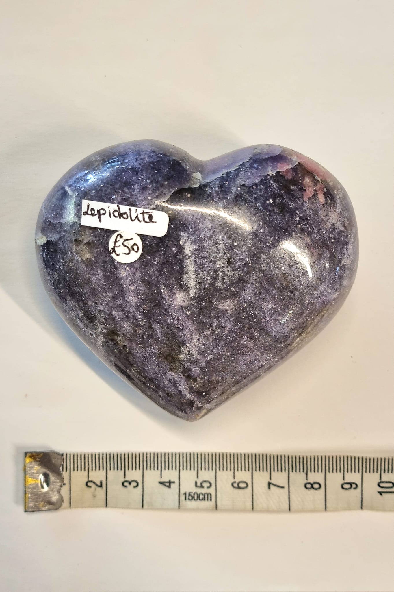 Lepidolite Heart - 326g