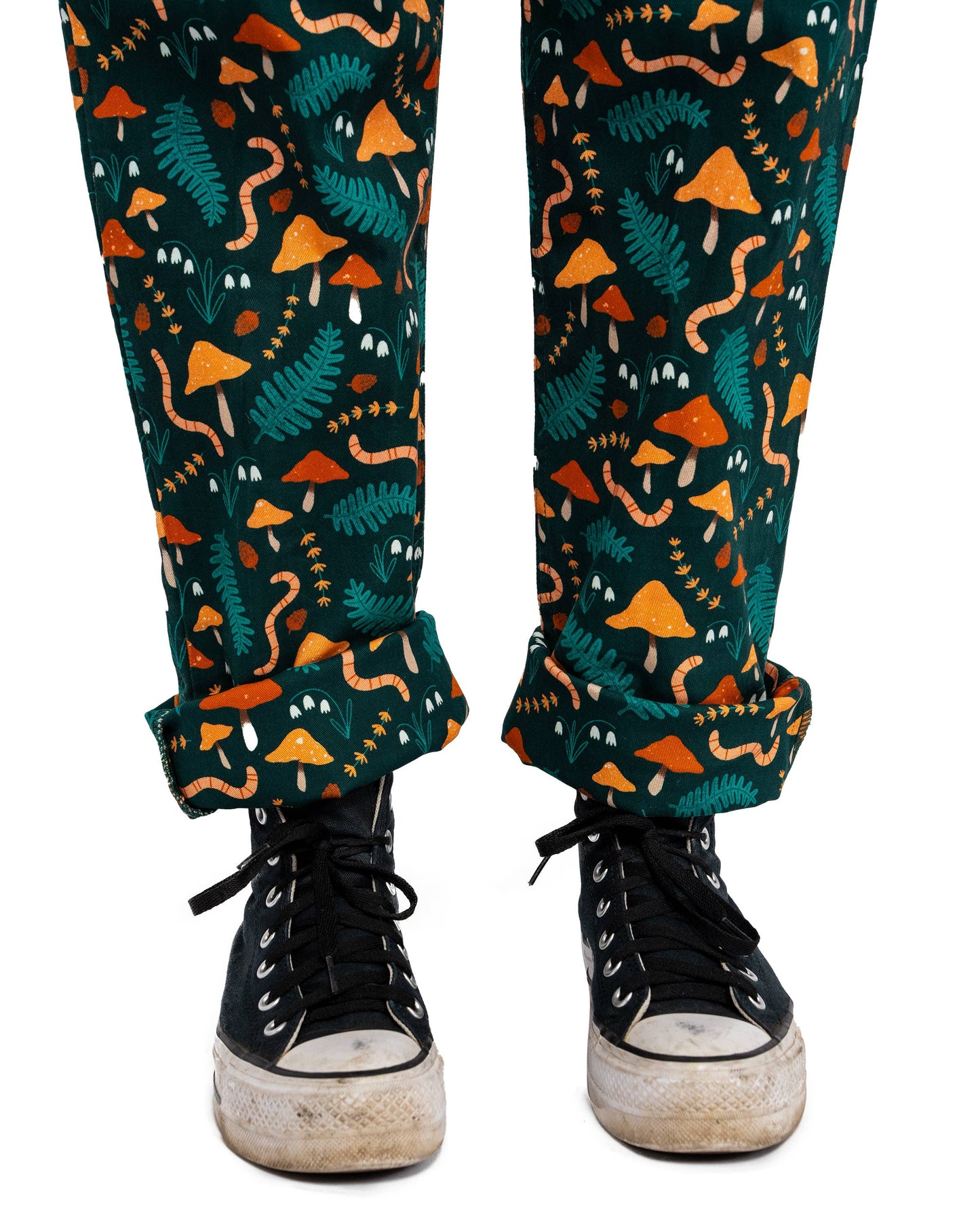 Rebel Romance x Clare Lewis Earthy Eden Stretch Dungarees: L