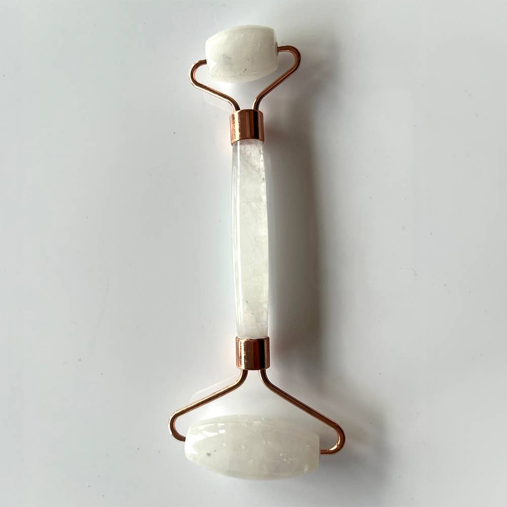 Crystal Face Roller: Clear Quartz