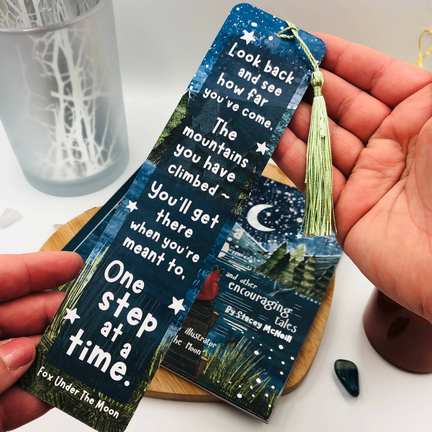 Fox Bookmark - One Step At A Time