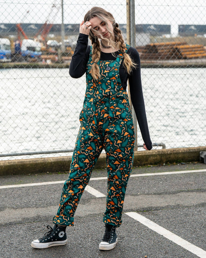 Rebel Romance x Clare Lewis Earthy Eden Stretch Dungarees: L