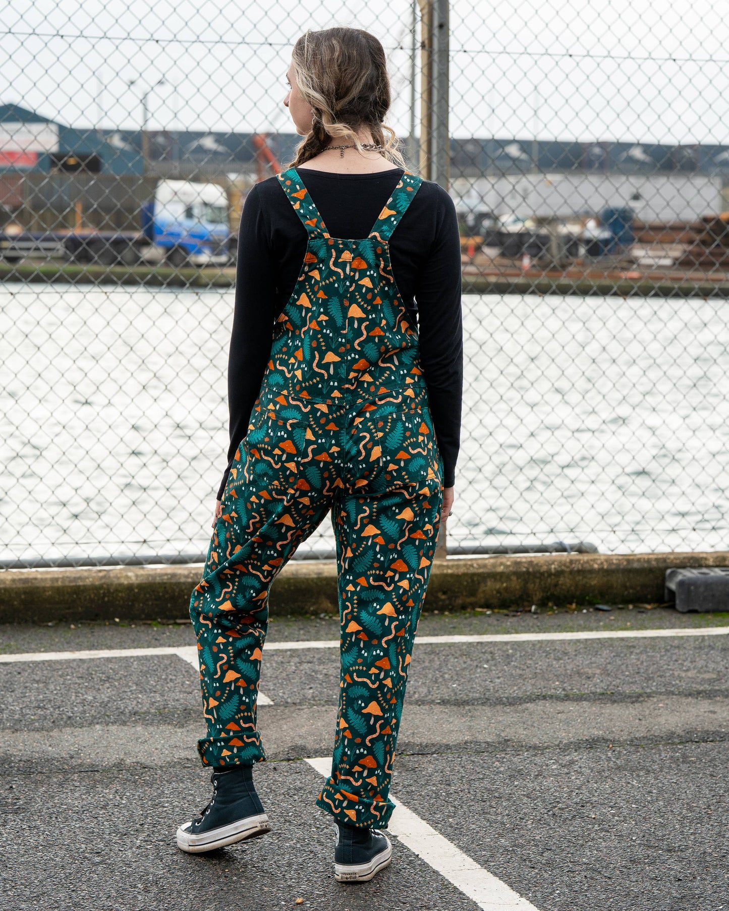 Rebel Romance x Clare Lewis Earthy Eden Stretch Dungarees: L