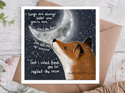 'Lift Me Up' - Greeting Card by Fox Under The Moon: Naked (no cello wrapping)