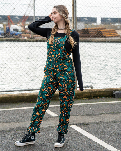 Rebel Romance x Clare Lewis Earthy Eden Stretch Dungarees: L