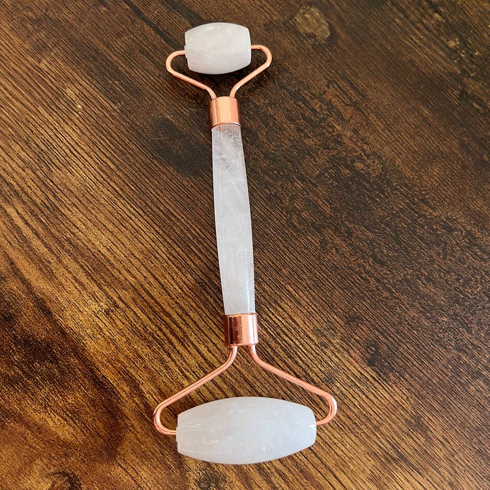 Crystal Face Roller: Clear Quartz