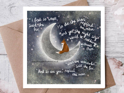 "Small" Card by Fox Under The Moo: Naked (no cello wrapping)