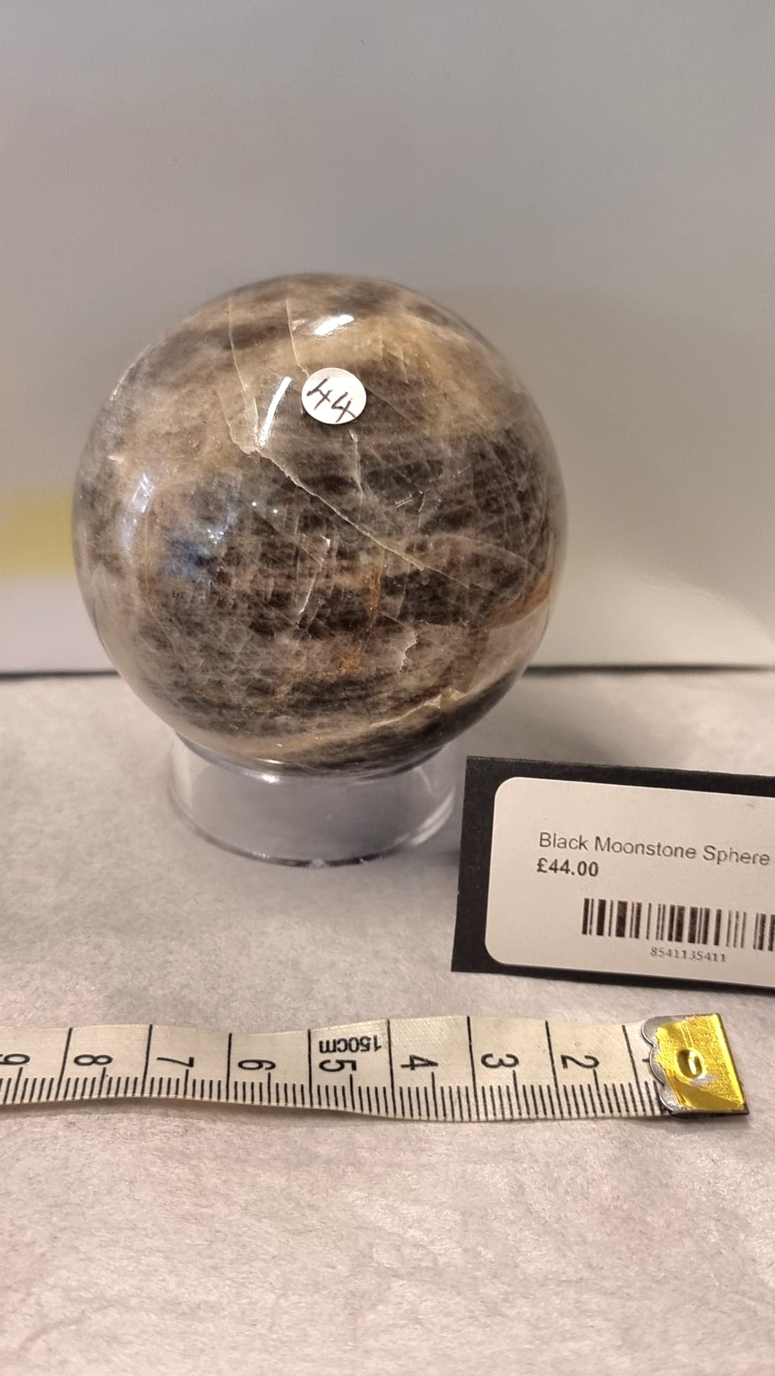 Crystal sphere in Black Moonstone
