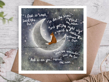 "Small" Card by Fox Under The Moo: Naked (no cello wrapping)