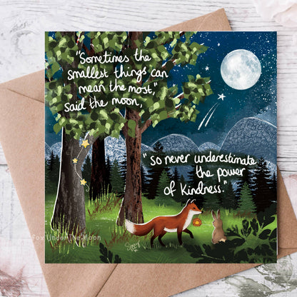 'The Smallest Things' -Greeting Card From Fox Under The Moon