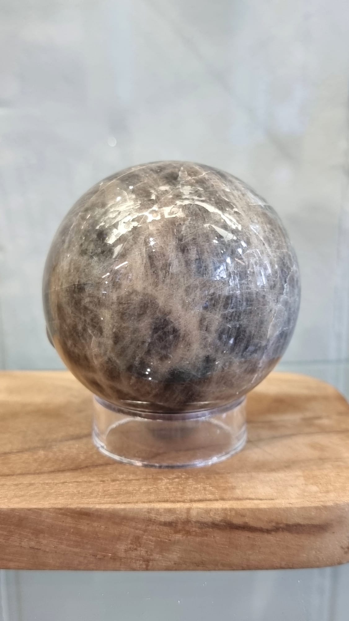 Crystal sphere in Black Moonstone