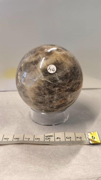 Crystal sphere in Black Moonstone