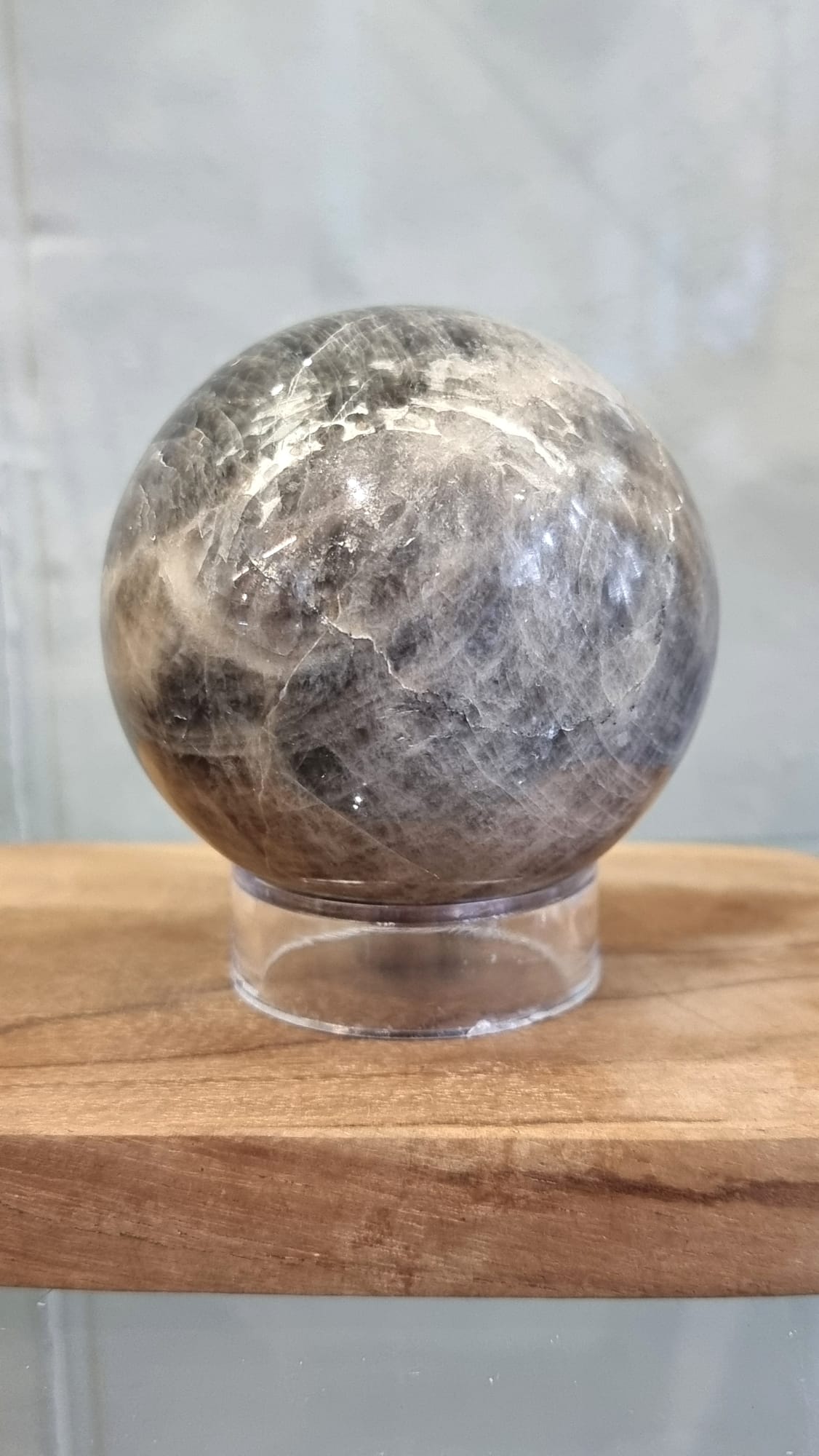 Crystal sphere in Black Moonstone