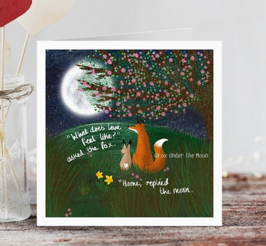 Home - Greeting Card By Fox Under The Moon