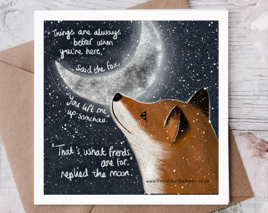 Lift Me Up - Greeting Card By Fox Under The Moon