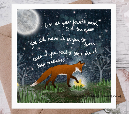 Shine - Greeting Card By Fox Under The Moon