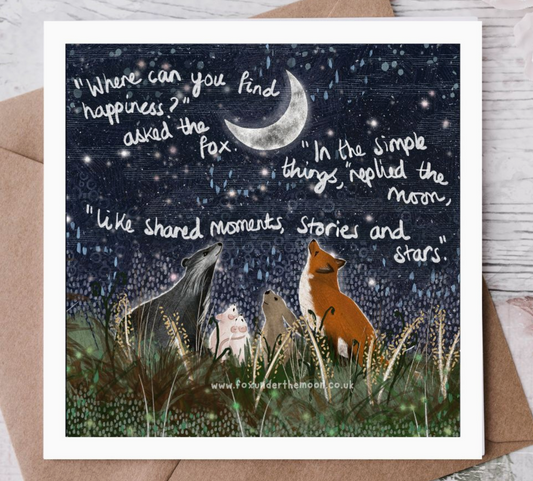 Simple Things - Greeting Card By Fox Under The Moon