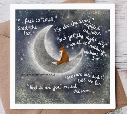 Small - Greeting Card By Fox Under The Moon