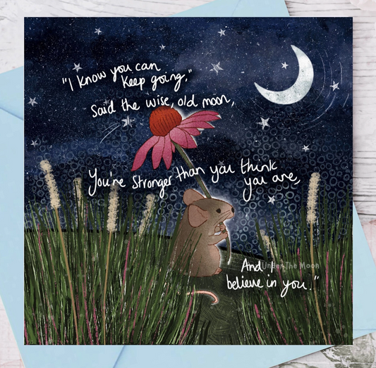 Stronger - Foiled Greeting Card By Fox Under The Moon