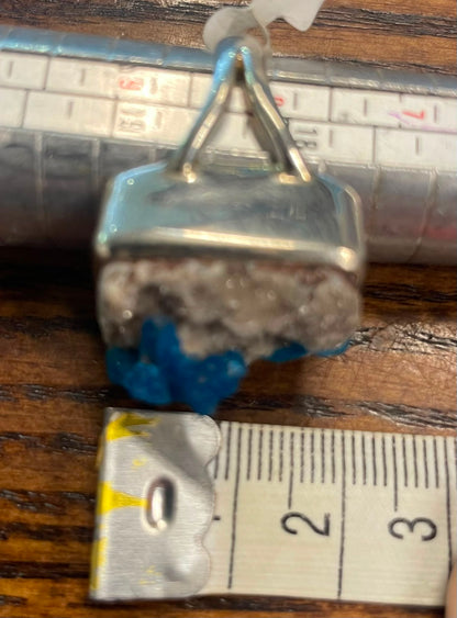Stunning Raw Cavansite ring size P/Q