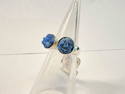 Our "Duet" of Cavansite ring size O