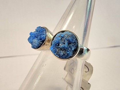 Our "Duet" of Cavansite ring size O