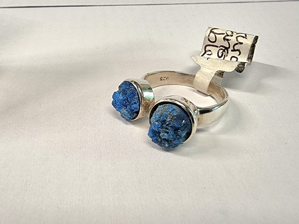 Our "Duet" of Cavansite ring size O