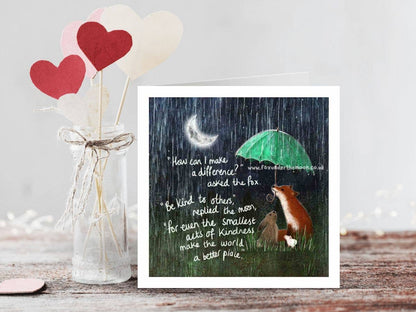 "Kindness" - Thank You & Appreciation Card by Fox Under The Moon