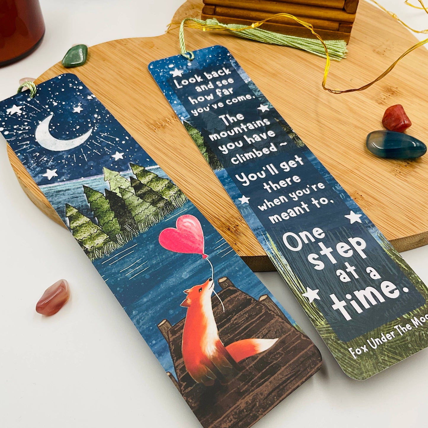 Fox Bookmark - One Step At A Time