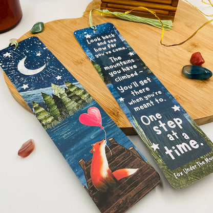 Fox Bookmark - One Step At A Time