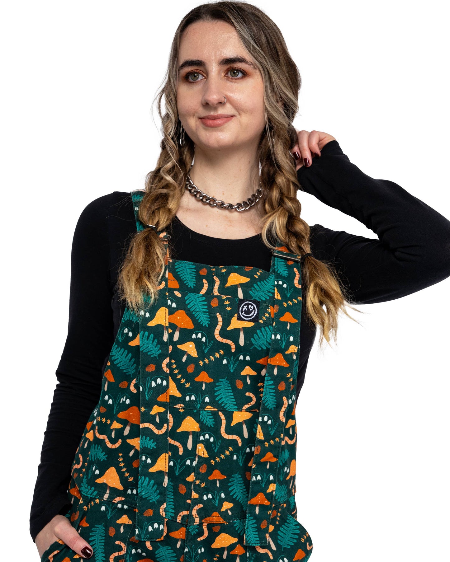 Rebel Romance x Clare Lewis Earthy Eden Stretch Dungarees: L