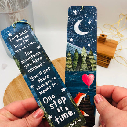 Fox Bookmark - One Step At A Time